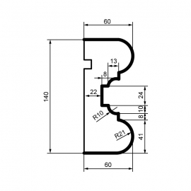 Provbit Fasadlist MC121