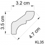 Kattolista styrox KL35