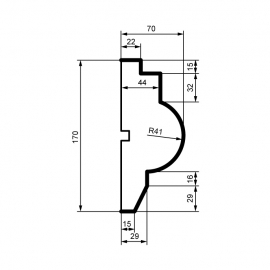 Fasadlist MC133