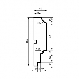 Fasadlist MC167