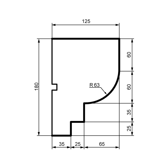 Fasadlist MC169