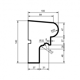 Fasadlist DC105