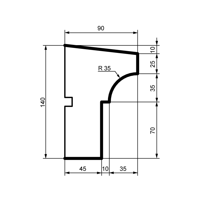 Fasadlist DC112